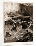The Gallant Rescue By Mrs. Wright And Miss Jessie Ace Of Men Of The Mumbles Lifeboat, At Mumbles Head by Anonymous