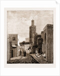 A Mosque And Street In Tangier by Anonymous