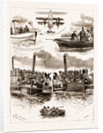 The Oxford And Cambridge Boat Race, Putney Bridge by Anonymous