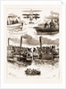 The Oxford And Cambridge Boat Race, Putney Bridge by Anonymous