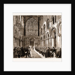 Lord Napier Of Magdala Unveiling In Rochester Cathedral A Memorial Window To The Officers And Men Of The Royal Engineers Who Fell In The South African And Afghan Campaigns, UK, 1883 by Anonymous