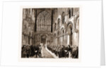 Lord Napier Of Magdala Unveiling In Rochester Cathedral A Memorial Window To The Officers And Men Of The Royal Engineers Who Fell In The South African And Afghan Campaigns, UK, 1883 by Anonymous