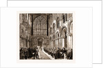 Lord Napier Of Magdala Unveiling In Rochester Cathedral A Memorial Window To The Officers And Men Of The Royal Engineers Who Fell In The South African And Afghan Campaigns, UK, 1883 by Anonymous