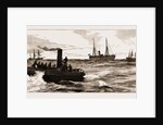 The Assassination Of Carey, Arrest Of O'Donnell At Port Elizabeth: The Police Going Off In A Launch To The Melrose To Arrest O'donnell, 1883 by Anonymous