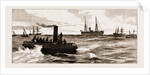 The Assassination Of Carey, Arrest Of O'Donnell At Port Elizabeth: The Police Going Off In A Launch To The Melrose To Arrest O'donnell, 1883 by Anonymous