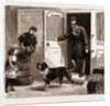 The Railway Dog Help, And His Master, UK, 1883 by Anonymous