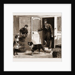 The Railway Dog Help, And His Master, UK, 1883 by Anonymous