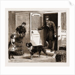 The Railway Dog Help, And His Master, UK, 1883 by Anonymous