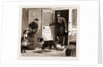 The Railway Dog Help, And His Master, UK, 1883 by Anonymous