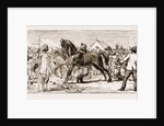 At An Indian Horse Fair: A Sketch At Muttra, 1883 by Anonymous