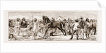 At An Indian Horse Fair: A Sketch At Muttra, 1883 by Anonymous