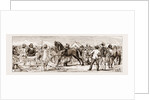 At An Indian Horse Fair: A Sketch At Muttra, 1883 by Anonymous