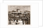 Wharf At Canton, Where The Rioting Began, And From Which A Chinese Porter Fell Into The Water And Was Drowned, China, 1883 by Anonymous