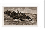 The Portland 'bus, Or Steam Launch Attached To H.M.S. Hercules, In Foul Weather, UK, 1883 by Anonymous