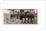 Visit Of The Sultan Of Zanzibar To H.M.S. Euryalus: Blue-jackets Marching Past, 1883 by Anonymous