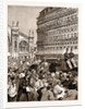 The Royal Carriage Leaving The Gare Du Nord: The Mob Hooting The King, Paris, France, 1883 by Anonymous
