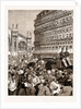 The Royal Carriage Leaving The Gare Du Nord: The Mob Hooting The King, Paris, France, 1883 by Anonymous