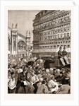 The Royal Carriage Leaving The Gare Du Nord: The Mob Hooting The King, Paris, France, 1883 by Anonymous