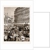 The Royal Carriage Leaving The Gare Du Nord: The Mob Hooting The King, Paris, France, 1883 by Anonymous