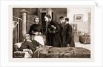 The Explosions On The Underground Railway, Sir William Harcourt Visiting The Wounded At St. Mary's Hospital, UK, 1883 by Anonymous