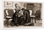 Thirlby Hall; I Caught One Of Her Hands And Covered It With Kisses by William Small