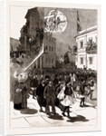 Reinforcing The Frontier: The Pet Regiment Mavrumichaell Or Black Michaels Leaving Athens, Greece, 1886 by Anonymous
