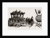 The Indian Section Of The Colonial And Indian Exhibition: Model Of State Elephant Carriage Belonging To The Maharajah Of Ulwar, Trophy Of Indian Arms, 1886 by Anonymous