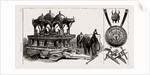 The Indian Section Of The Colonial And Indian Exhibition: Model Of State Elephant Carriage Belonging To The Maharajah Of Ulwar, Trophy Of Indian Arms, 1886 by Anonymous