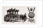 The Indian Section Of The Colonial And Indian Exhibition: Model Of State Elephant Carriage Belonging To The Maharajah Of Ulwar, Trophy Of Indian Arms, 1886 by Anonymous