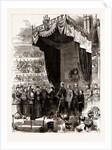 The Opening Of The Colonial And Indian Exhibition By The Queen: Her Majesty Reading The Reply To The Prince Of Wales's Address In The Albert Hall, UK, 1886 by Anonymous