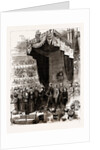 The Opening Of The Colonial And Indian Exhibition By The Queen: Her Majesty Reading The Reply To The Prince Of Wales's Address In The Albert Hall, UK, 1886 by Anonymous