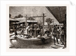The Manners And Customs Of The Burmans: A Wash And Brush Up In The Market Place, Mandalay, 1886 by Anonymous