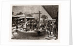 The Manners And Customs Of The Burmans: A Wash And Brush Up In The Market Place, Mandalay, 1886 by Anonymous