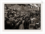 School Children From St. Saviour's And Mrs. Newcomen's School Cheering The Prince And Princess Of Wales In Southwark Street On Their Return From Laying The Memorial Stone Of The New Tower Bridge, London, UK, 1886 by Anonymous