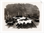 The Laying Of The Memorial Stone Of The New Tower Bridge By The Prince Of Wales: The Scene On The Thames, London, UK, 1886 by Anonymous