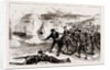 Naval Sham Fight At Whale Island, Portsmouth, UK, 1886 by Anonymous