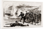 Naval Sham Fight At Whale Island, Portsmouth, UK, 1886 by Anonymous