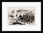 Naval Sham Fight At Whale Island, Portsmouth, UK, 1886 by Anonymous