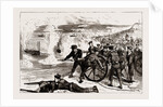 Naval Sham Fight At Whale Island, Portsmouth, UK, 1886 by Anonymous