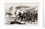 Naval Sham Fight At Whale Island, Portsmouth, UK, 1886 by Anonymous