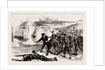 Naval Sham Fight At Whale Island, Portsmouth, UK, 1886 by Anonymous