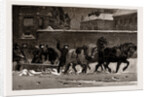 The Recent Frost And Snow Storm In London: A Snow-plough At Work At Earl's Court, London, UK, 1886 by Anonymous