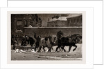 The Recent Frost And Snow Storm In London: A Snow-plough At Work At Earl's Court, London, UK, 1886 by Anonymous