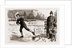 The Recent Frost And Snow Storm In London: Danger! A Scene In St. James's Park, UK, 1886 by Anonymous