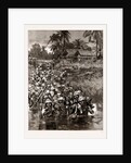 With The Tonghoo Field Force, Burma: Somersetshire Light Infantry Crossing The Twsa River, 1886 by Anonymous