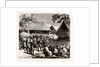 Captain Eyre, Political Officer, Reading The Proclamation To The Natives The Day After The Action At Koolee Gyoung, 1886 by Anonymous