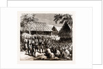 Captain Eyre, Political Officer, Reading The Proclamation To The Natives The Day After The Action At Koolee Gyoung, 1886 by Anonymous