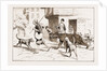 Street Dogs Barking At A Dancing Bear And His Keeper In Constantinople, Istanbul, Turkey, 1897 by Anonymous