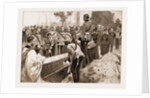 The Funeral Of A Benin Hero: Lowering The Body Of Captain Byrne Into The Grave, 1897 by Anonymous