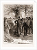 The Prince Of Wales's Garden Party At Chiswick, The Shah Planting A Tree In Commemoration Of His Visit by Anonymous